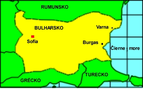 Bulharsko - mapa - 1