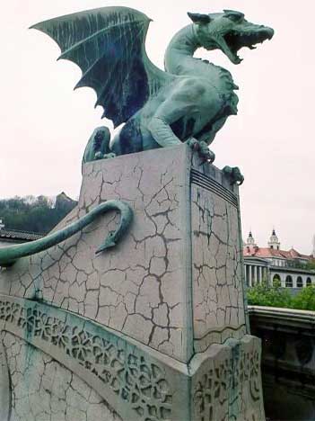 Slovinsko - Ljubljana - Dračí most - 
