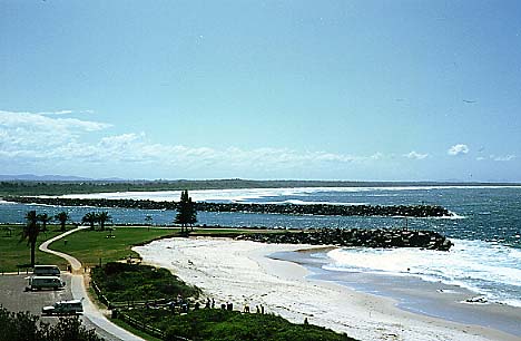 Port Macquarie, N.S.W. Australia, Town beach s Hastings river - 1