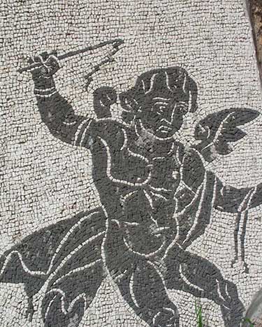 Rím - Mozaika v Terme do Caracalla - 7
