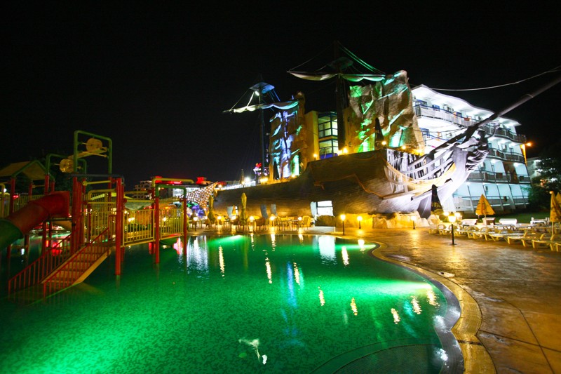 Aquapark s vodnými atrakciami v hoteli Kotva