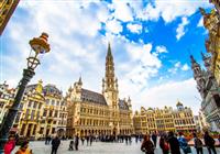 Brusel, hlavné mesto Belgicka a jeho krásny kvetinový koberec LETECKY - 4